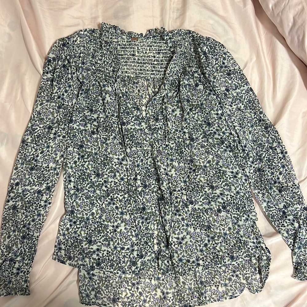 Flowered free people blouse